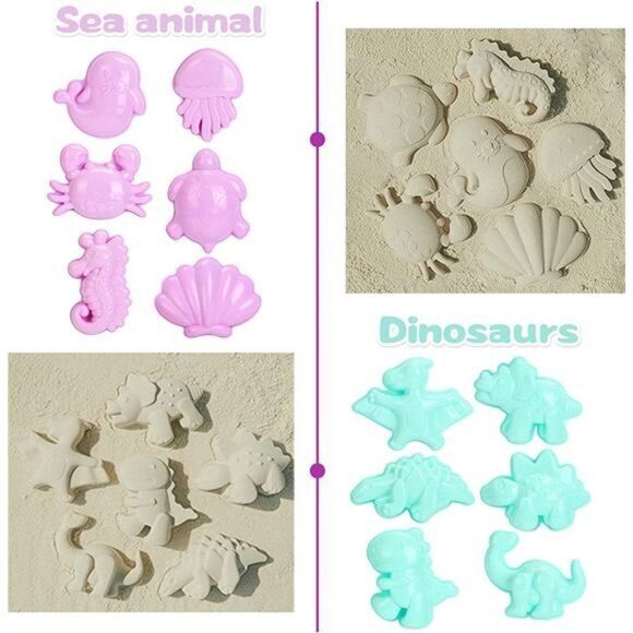 Beach Sand Toys Bucket Kids‎ Set Shovel Castle Play Mold Fun Ocean Sandcastle - Picture 3 of 6